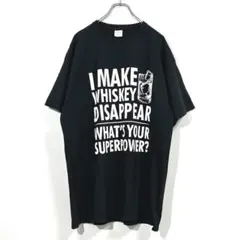 Y2Kヴィンテージ・Tシャツ アメリカ ジョーク ブラックXL