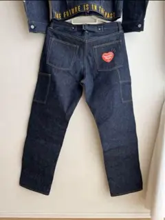 【完売品】human made ストレートデニム 32インチ インディゴ 完売品】human made ストレートデニム 32インチ インディゴ