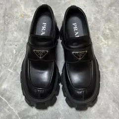 PRADA モノリス ローファー ブラックのサムネイル