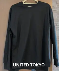 UNITED TOKYO 長袖カットソー ブラック 無地のサムネイル