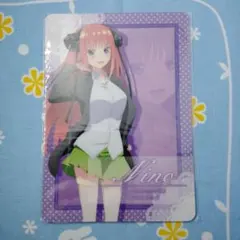 五等分の花嫁∬ A6 ミニアートシート 中野二乃 下敷き 下じき ペンシルボード