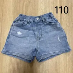 UNIQLO ダメージ デニムショートパンツ 110