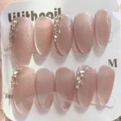 現品セール】ネイルチップ♡ピンク 量産型地雷韓国ワンホンイニシャル