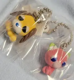 お茶犬チョコボーロ食玩✨ムハ＆サクラ人気セット✨マスコットキーホルダー