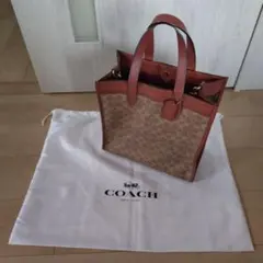 COACH トートバッグ フィールド トート シグネチャー キャンバス