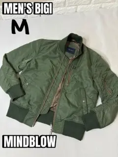 メンズビギ MA-1 フライトジャケットM カーキグリーンMINDBLOW