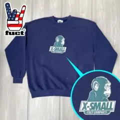 【90年代USA製】初期FUCT X-small スウェット ビンテージ 茄子紺のサムネイル