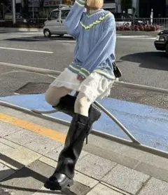 Alley by wcloset フリフリケーブルプルオーバー alley