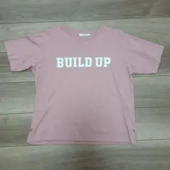 【Samansa Mos2 blue 】BUILD UP Tシャツ くすみピンクのサムネイル