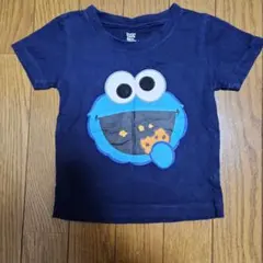 クッキーモンスター Tシャツ ネイビー