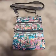 レスポートサック　ハワイ限定　　3ジップ　ショルダーバッグ