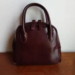 TIDEWAY　タイドウェイ　MOSS　レザー　ハンドバッグ　ボルドー