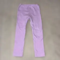 ユニクロ　レギンス　110cm 　ピンク　10分丈　リブ