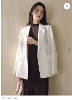 新品タグ付⭐︎2026 anuansエアリーシアーダブルジャケットのサムネイル