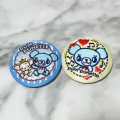 ナルミヤ 刺繍缶バッジ ポンポネット