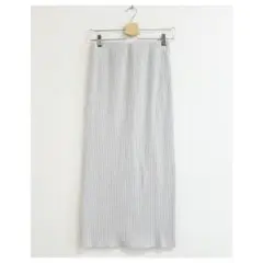 m756_NOBLE 極美品✨2023SS トタンテレコタイトスカート グレー