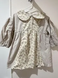 【美品】teteatete 花柄ワンピース　90cm
