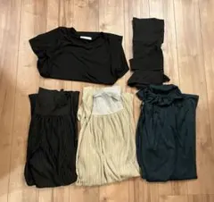 【一部未使用】マタニティリブパンツ、ピジョン骨盤サポート妊婦帯パンツ、授乳服