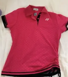 YONEX ピンク ドット柄 ポロシャツ Lサイズ