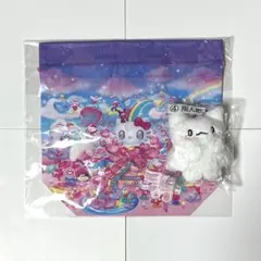 サンリオ 原宿店限定 ノベルティ 巾着 はなまるおばけ 当りくじ 指人形