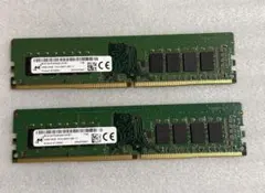 中古動作Micron製DT用DDR4 16GB 2枚(32GB)同梱 #1 - メルカリ