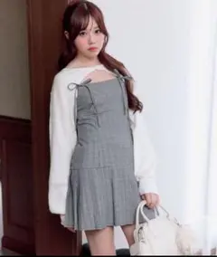 Olive des Olive ボレロセットリボンキャミワンピース ブラック