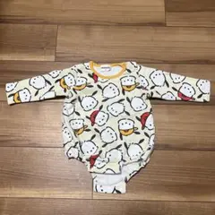 ポチャッコ　トレーナーロンパース　イエロー