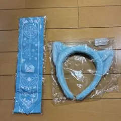 いれいす いむくんほとけ ネコ耳カチューシャ バンダナ風リボン セット