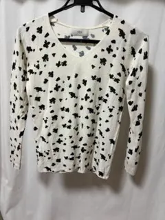 スプリングニット【AZUL bymoussy】ダルメシアン柄トップス