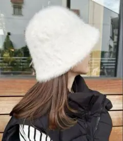 シャギーファーバケットハット