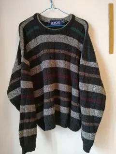 HONORS ストライプニットセーター M