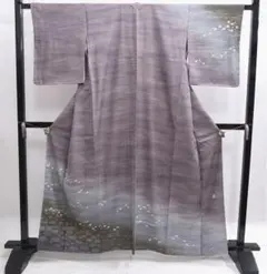 M188　訪問着　身丈156cm　落款　作家物　裾暈し　しつけ糸