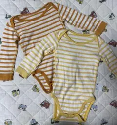 ユニクロ　ボーダー　ボディスーツ　3枚セット