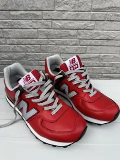 New Balance 574 レッド スニーカー