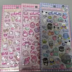 【正規品】サンリオ　第二弾　ボンボンドロップシール　3枚　コンビニ不可