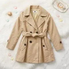 UNIQLO キッズ トレンチコート 110cm ベージュ 薄手 春秋