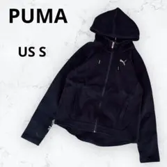プーマ パーカー フルジップ ブラック US S/M-L相当 エボストライプ風
