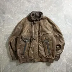 90s Vintage gimmick real leather jacket