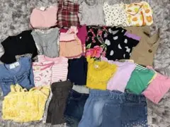 子供服まとめ売り　90〜100サイズ　女の子　25着　春夏　上下セット