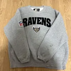 starer Ravens NFL トレーナー グレー Lのサムネイル