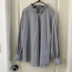 ジャーナルスタンダードjournal standard✨黒ストライプフリルシャツ