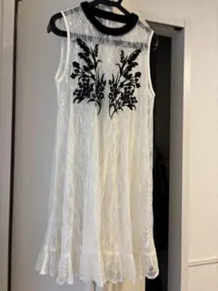 スナイデル エンブロイダリーロングOP ワンピース ホワイト