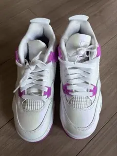 NIKEAirJordan4RetroGSHyperVioletホワイトパープルのサムネイル