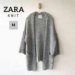 ZARA ザラ ニットカーディガン M ゆったり 羽織り グレー