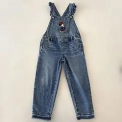 GAP デニム オーバーオール ミニーマウス刺繍