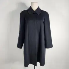 Vintage STACY カシミヤコート ブラック 肩パット入 7 S