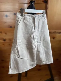 MHL. ひざ丈フレアスカート　コットン　27(S〜Mサイズ)