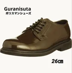 【新品未使用】グラニスタ ポリスマンシューズ オリーブ エナメル サイズ8のサムネイル