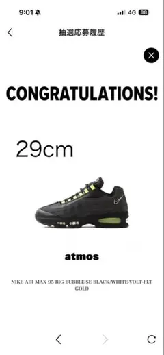 NIKE AIR MAX 95 BIG BUBBLE HRJK atmos