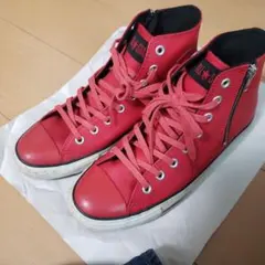 CONVERSE ALL STAR レッド ハイカットチャック付き